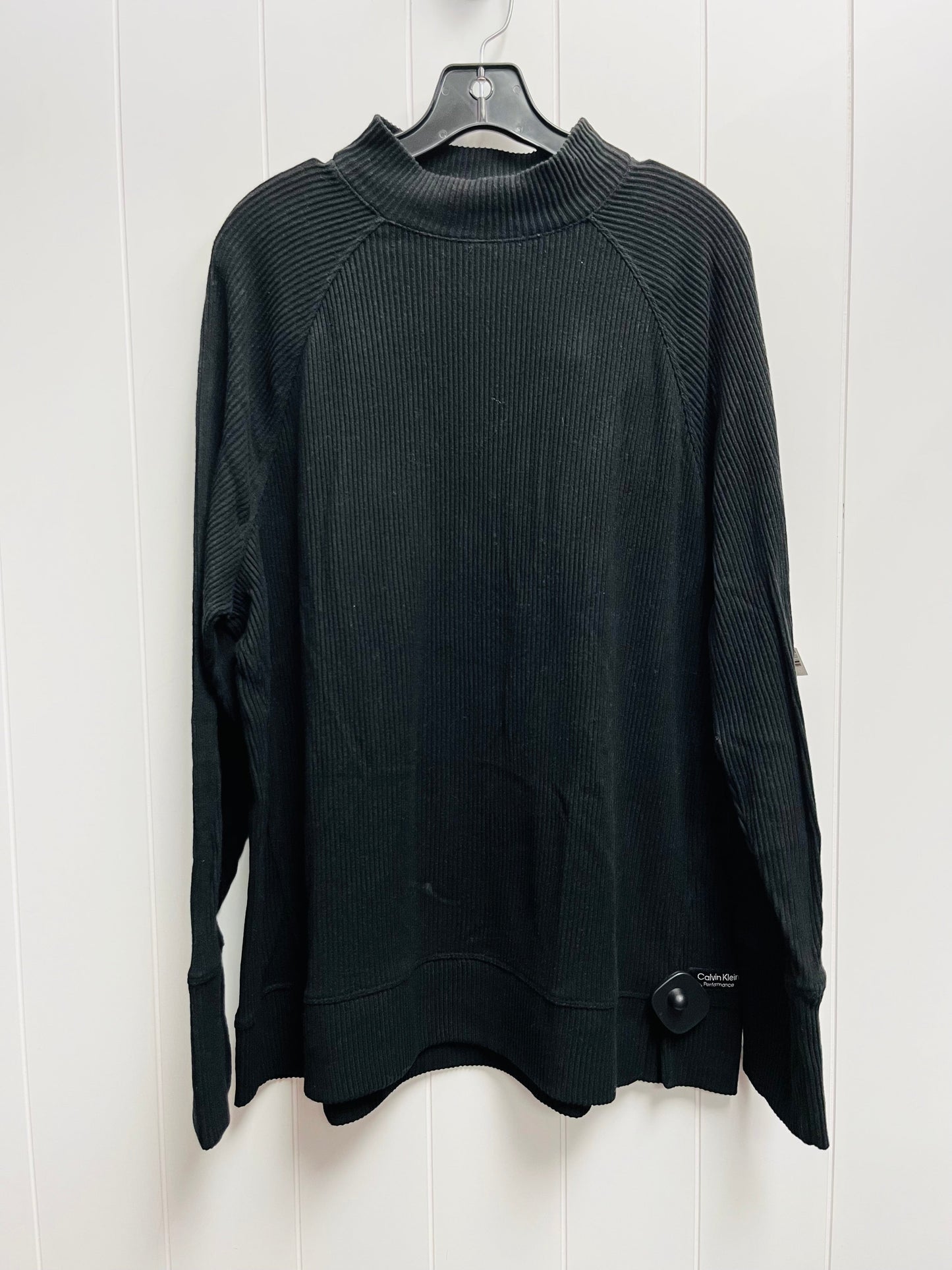 Sweater By Calvin Klein In Black, Size: L