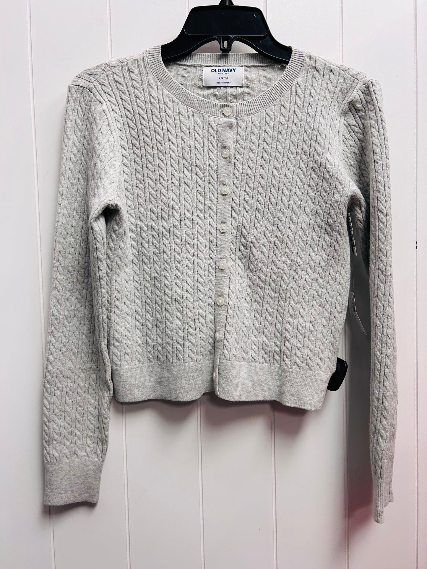 Sweater Cardigan By Old Navy In Grey, Size: Sp