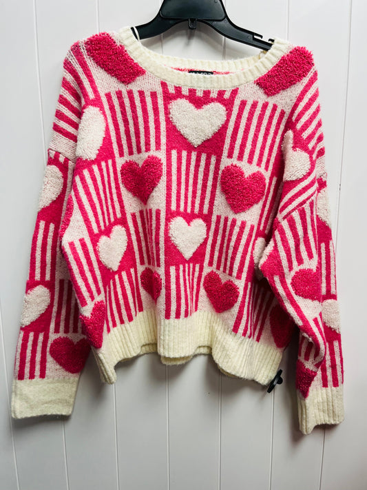 Sweater By  major label group In Cream & Pink, Size: Xl