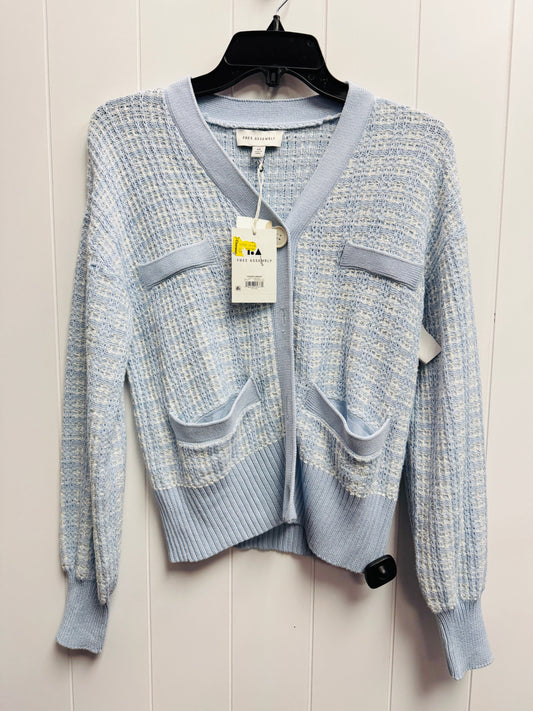 Sweater Cardigan By Free Assembly In Blue, Size: Xs