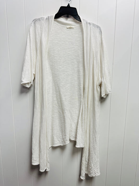 Cardigan By Eileen Fisher In White, Size: 2x