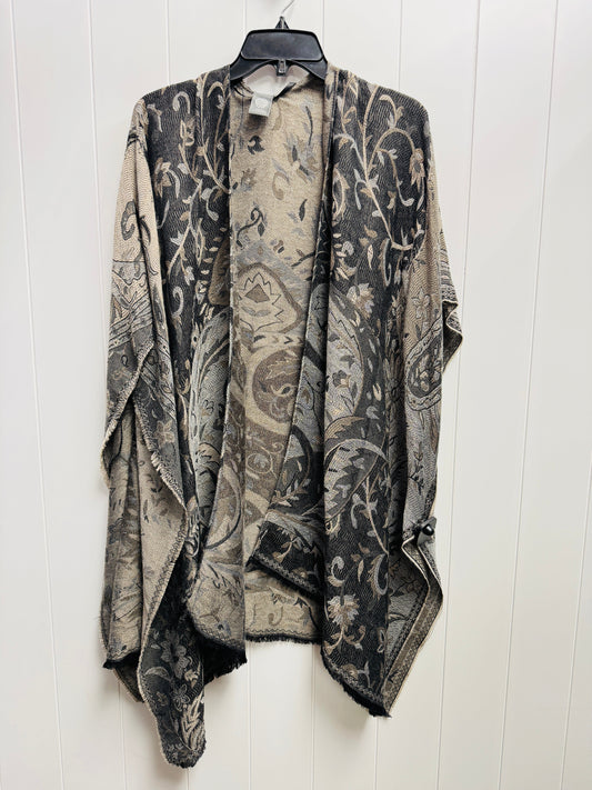 Kimono By Vince Camuto In Grey & Tan, Size: Osfm