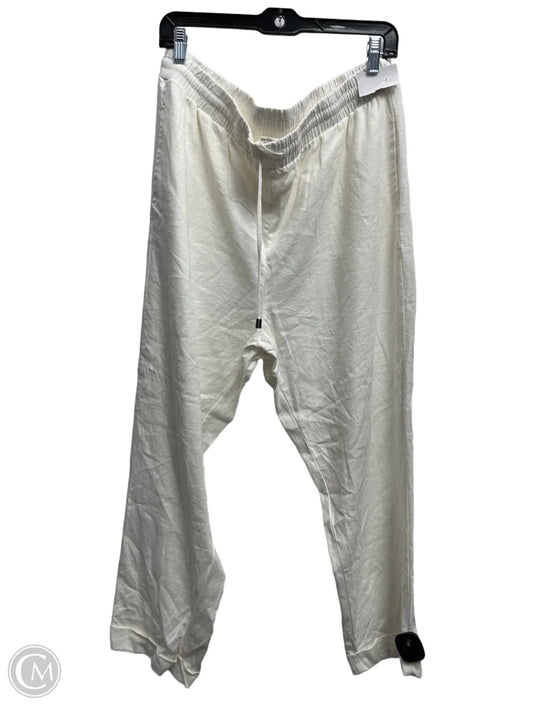 Pants Linen By Cable And Gauge In Cream, Size: Xl