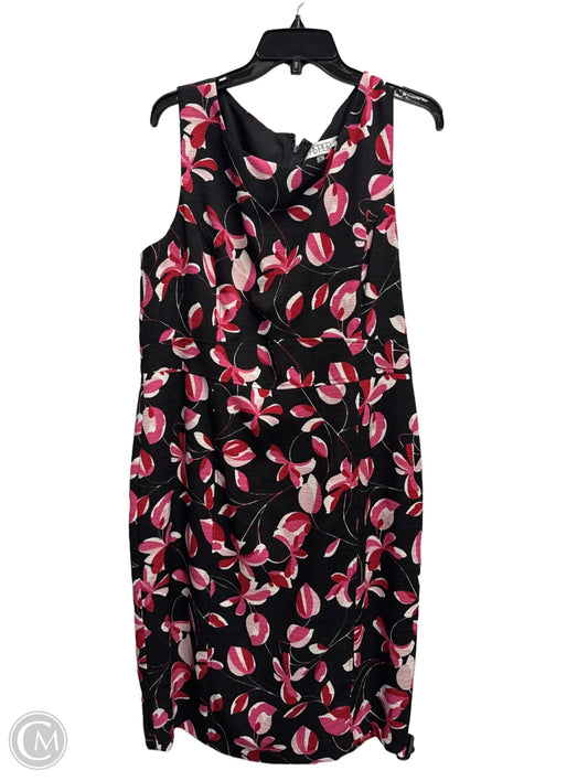 Dress Work By Kasper In Black & Pink, Size: 16