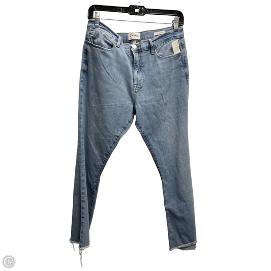 Jeans Flared By Frame In Blue Denim, Size: 8