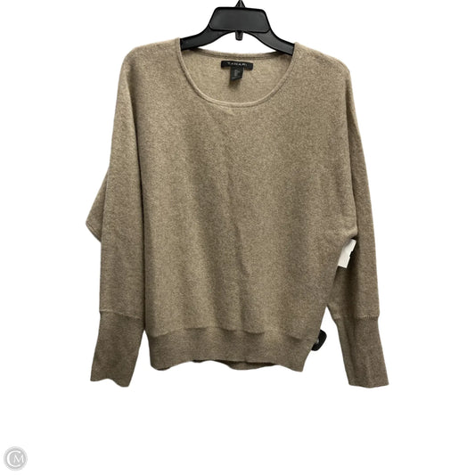 Sweater By Tahari By Arthur Levine In Taupe, Size: L