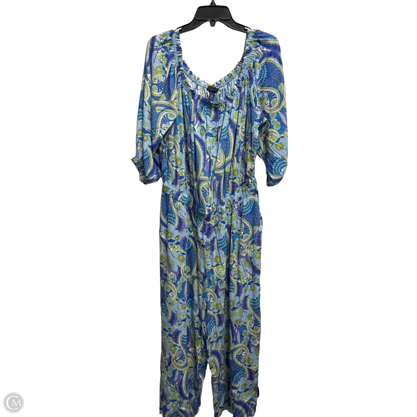 Jumpsuit By Scoop In Blue & Purple, Size: Xl