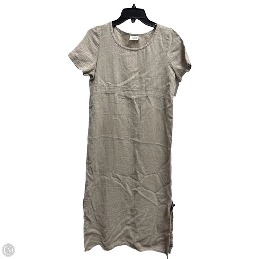 Dress Casual Midi By Eileen Fisher In Taupe, Size: Sp