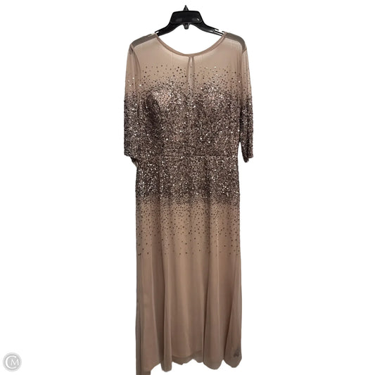 Dress Party Long By Adrianna Papell In Mauve, Size: 16