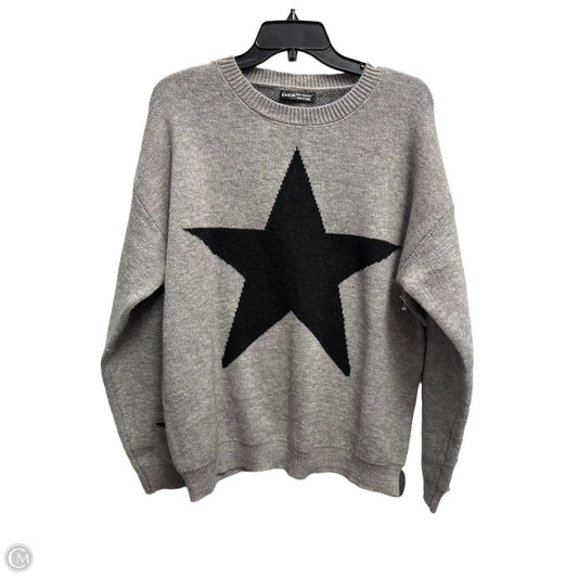 Sweater By Shein In Black & Grey, Size: M