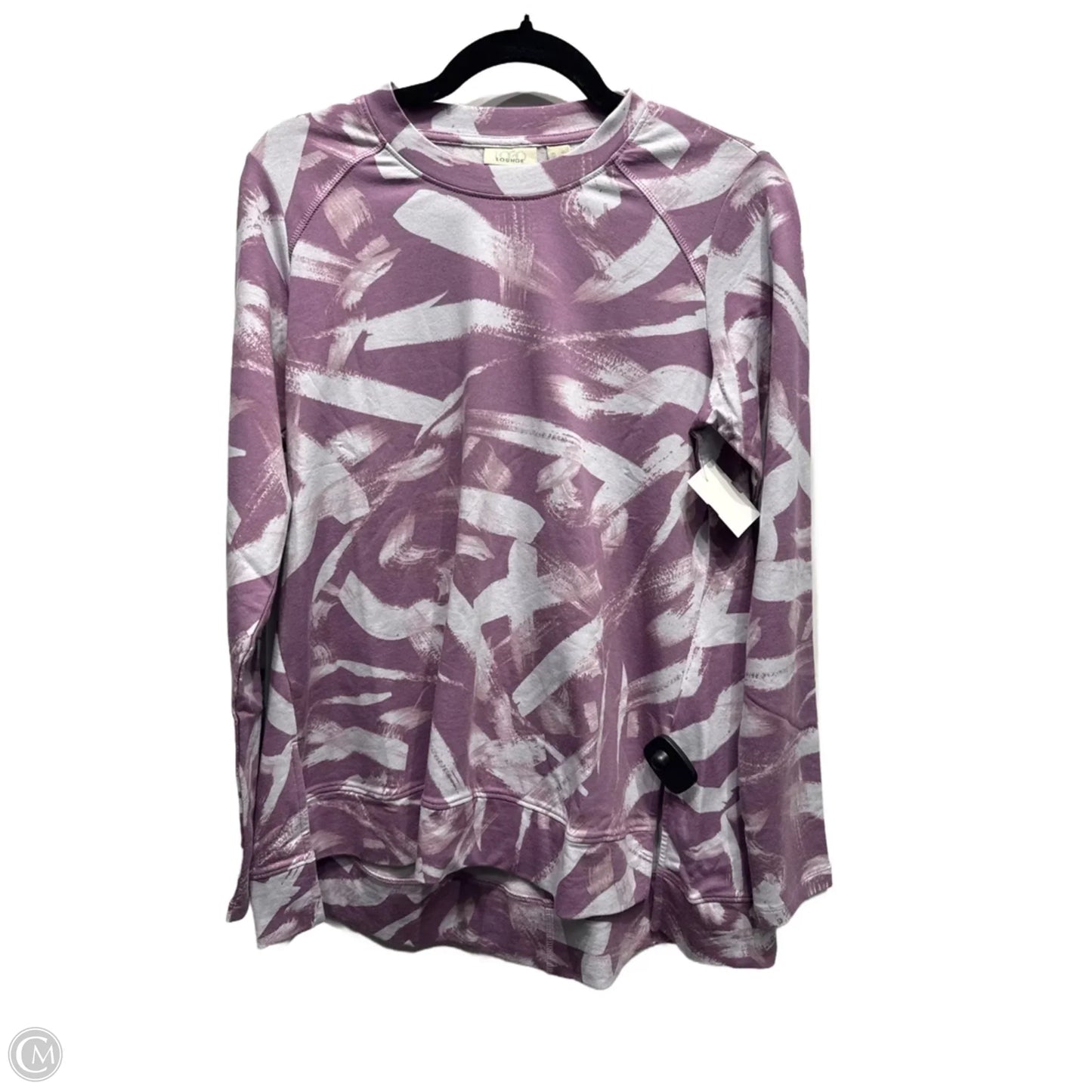 Top Long Sleeve By Logo In Purple, Size: Xs