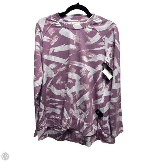 Top Long Sleeve By Logo In Purple, Size: Xs