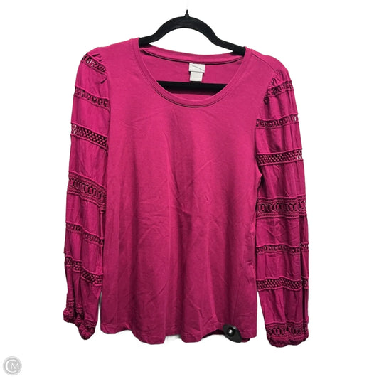 Top Long Sleeve By Chicos In Purple, Size: S