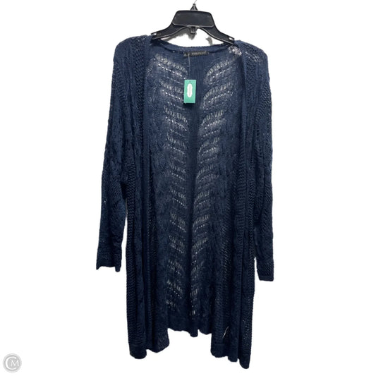 Cardigan By Maurices In Navy, Size: 3x