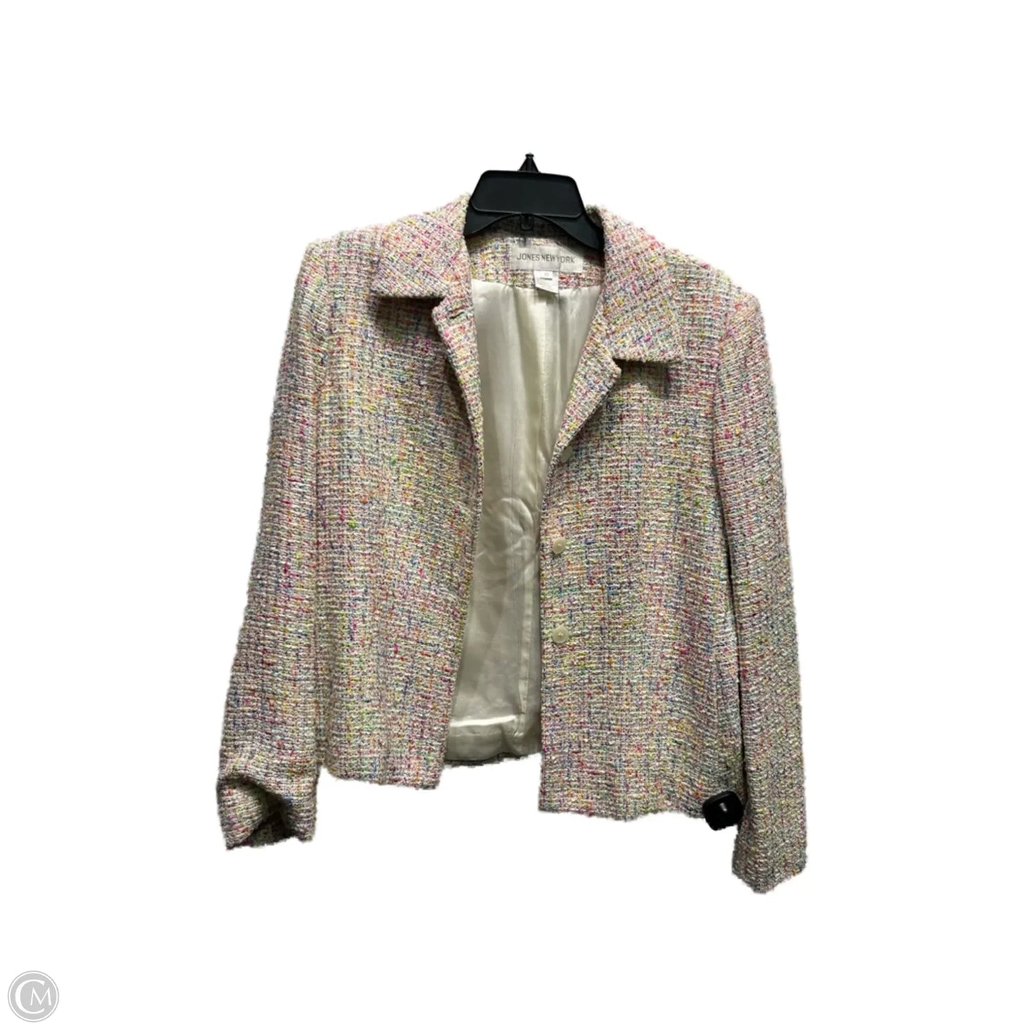 Blazer By Jones New York In Pink & Yellow, Size: 10