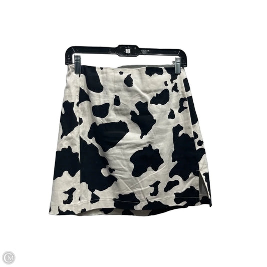 Skirt Mini & Short By Wild Fable In Black & White, Size: 10