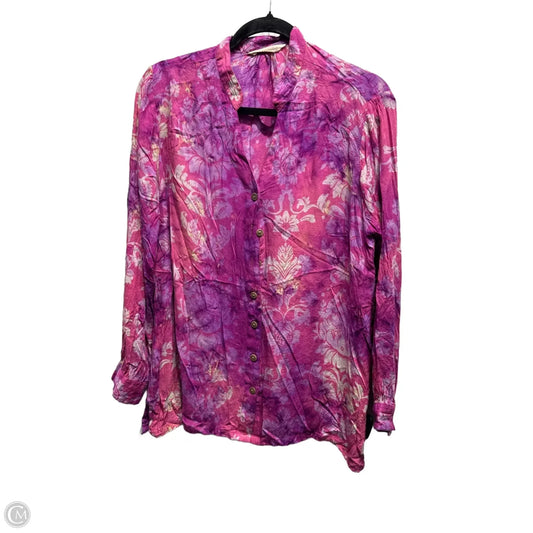 Top Long Sleeve By Soft Surroundings In Purple, Size: M