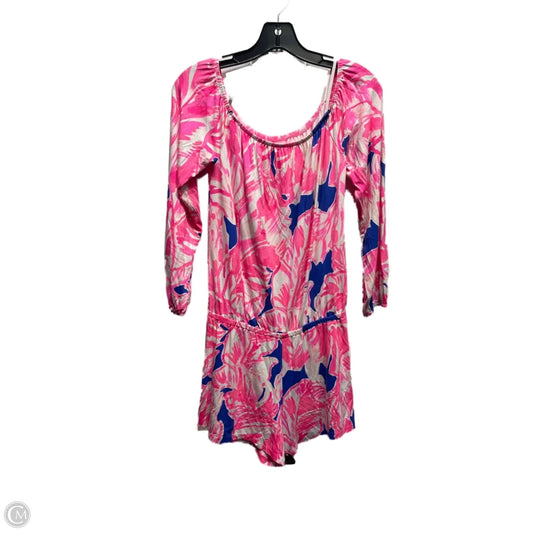 Romper Designer By Lilly Pulitzer In Pink, Size: S