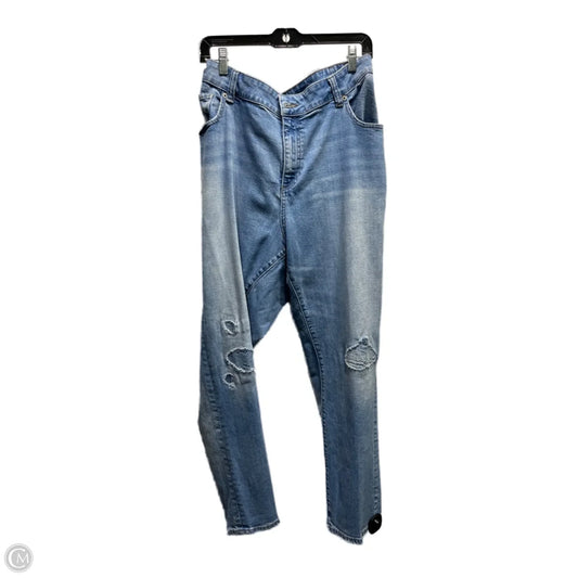 Jeans Skinny By Lucky Brand In Blue Denim, Size: 22