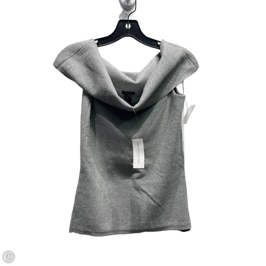 Top Short Sleeve By Ann Taylor In Silver, Size: Xs