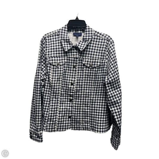 Jacket Other By Charter Club In Blue & White, Size: Xxl