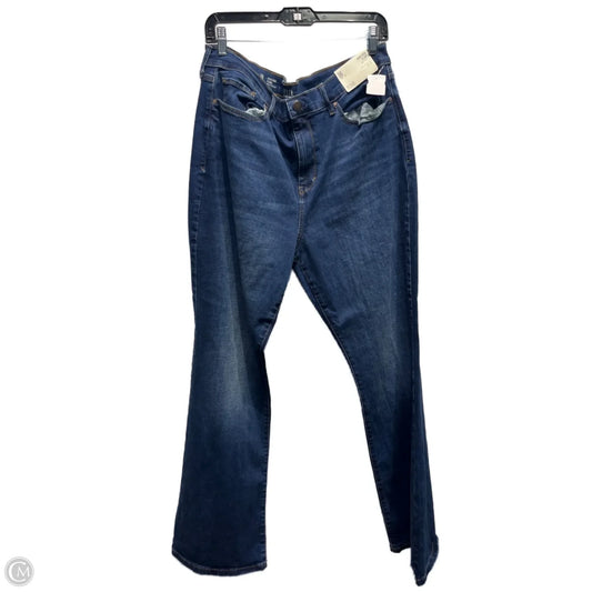 Jeans Flared By Ana In Blue Denim, Size: 18