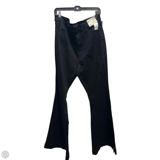 Jeans Flared By Ana In Black Denim, Size: 18