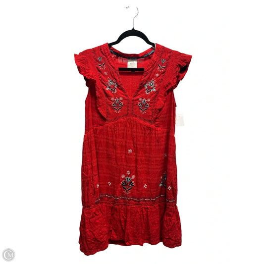 Dress Casual Short By Knox Rose In Red, Size: M