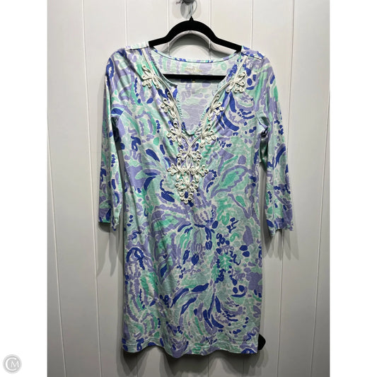 Dress Designer By Lilly Pulitzer In Blue & Purple, Size: S