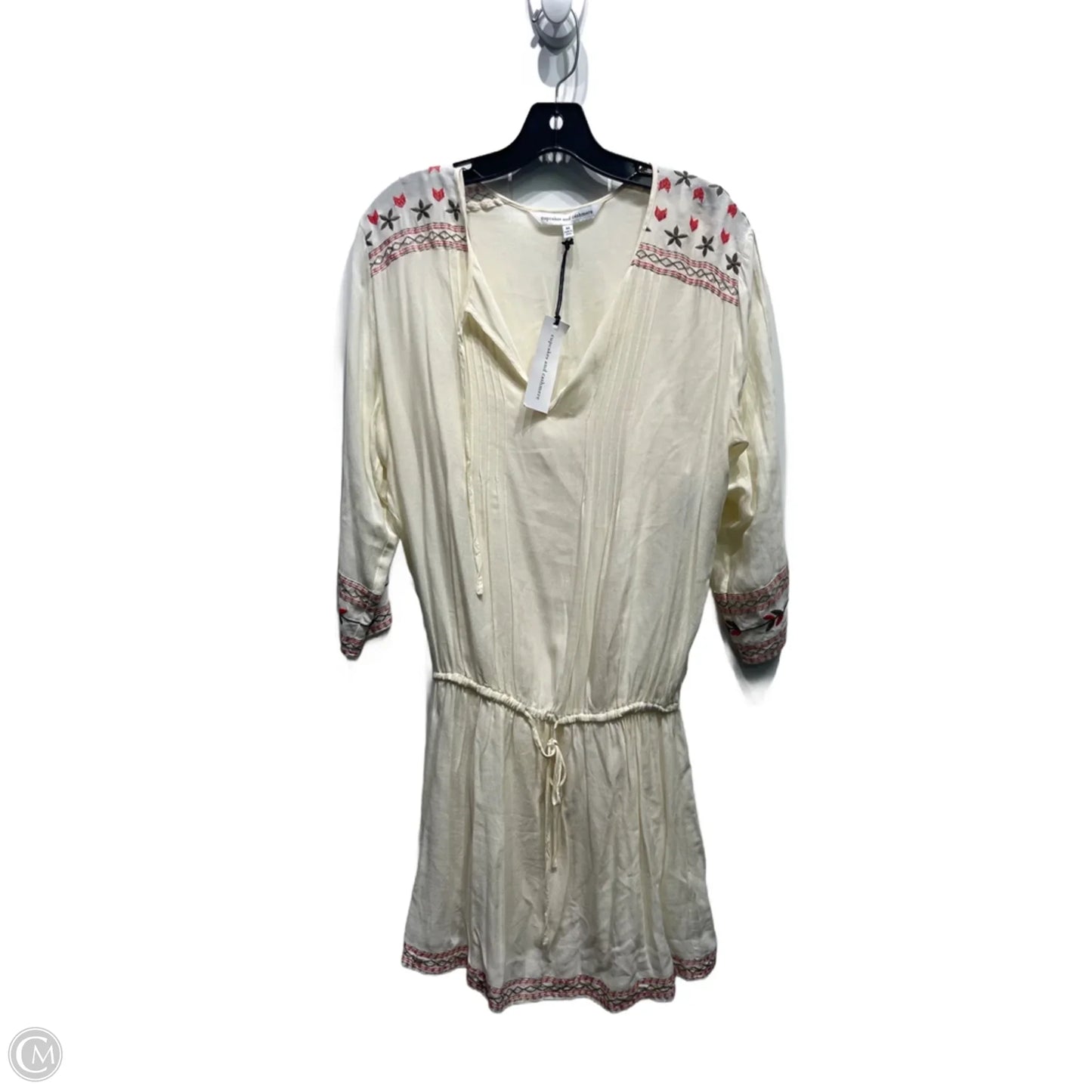 Dress Casual Short By Cupcakes And Cashmere In Cream & Green, Size: M