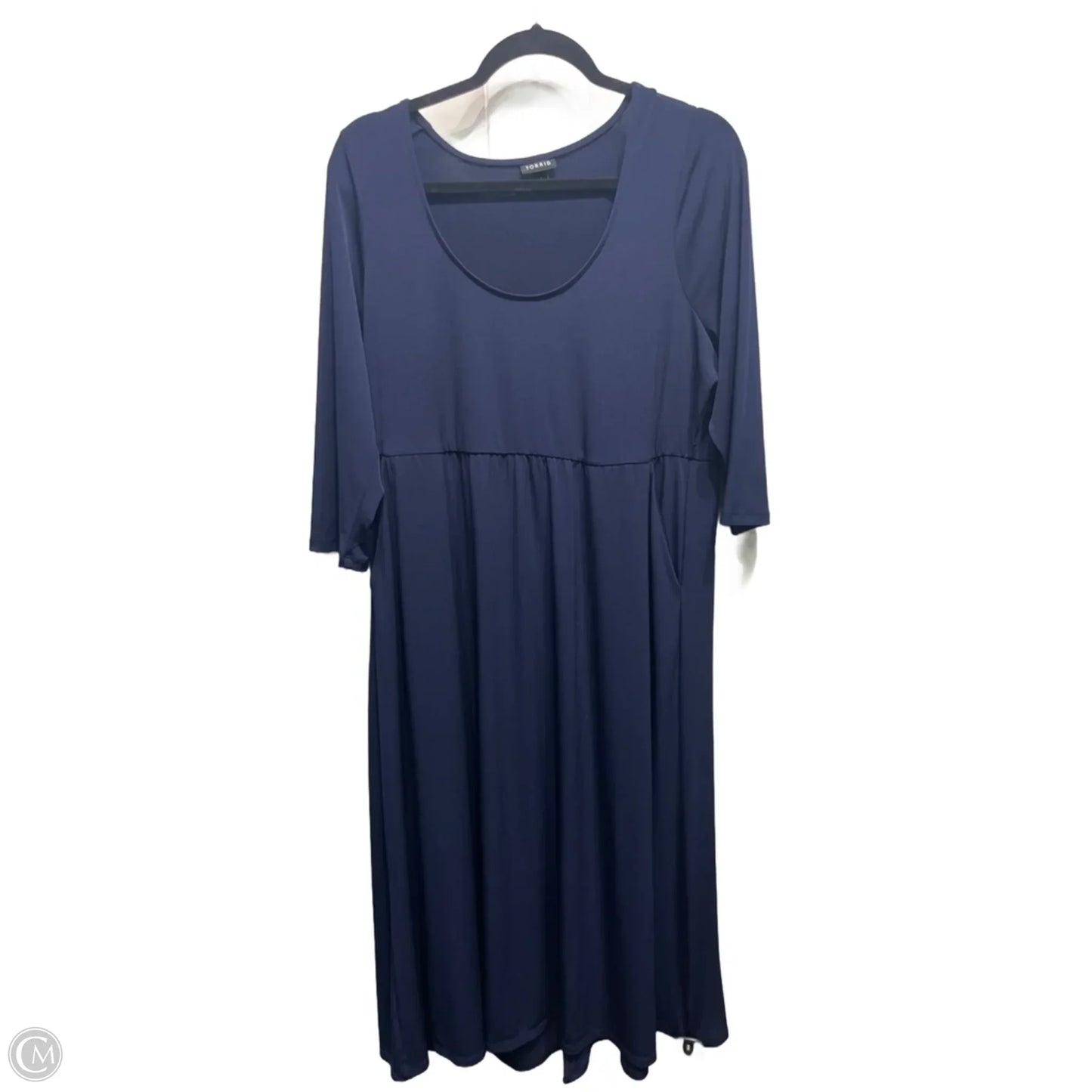 Dress Work By Torrid In Navy, Size: 1x