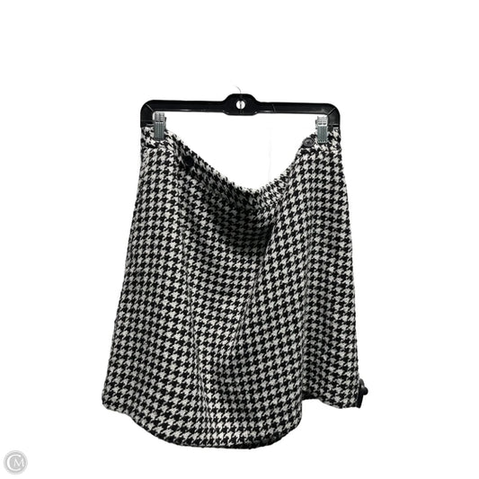 Skirt Mini & Short By Banana Republic In Black & White, Size: 18