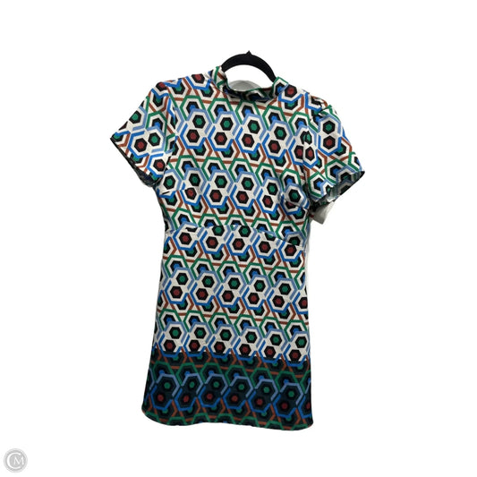 Dress Casual Short By Zara In Blue & Green, Size: Xs