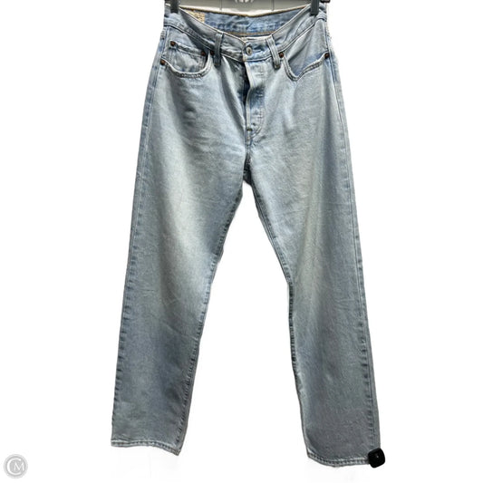 Jeans Straight By Levis In Blue Denim, Size: 4