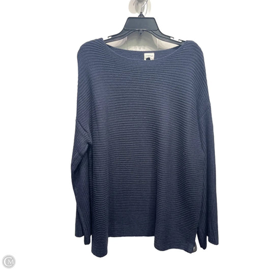Sweater By Simple In Navy, Size: 2x