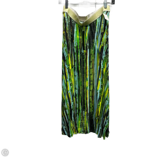 Skirt Maxi By PAZ TORRAS In Green & Yellow, Size: L
