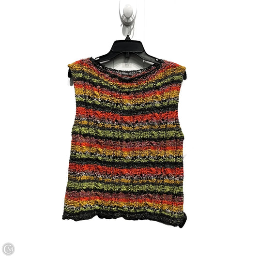 Top Sleeveless By Anthropologie In Orange & Yellow, Size: Xl