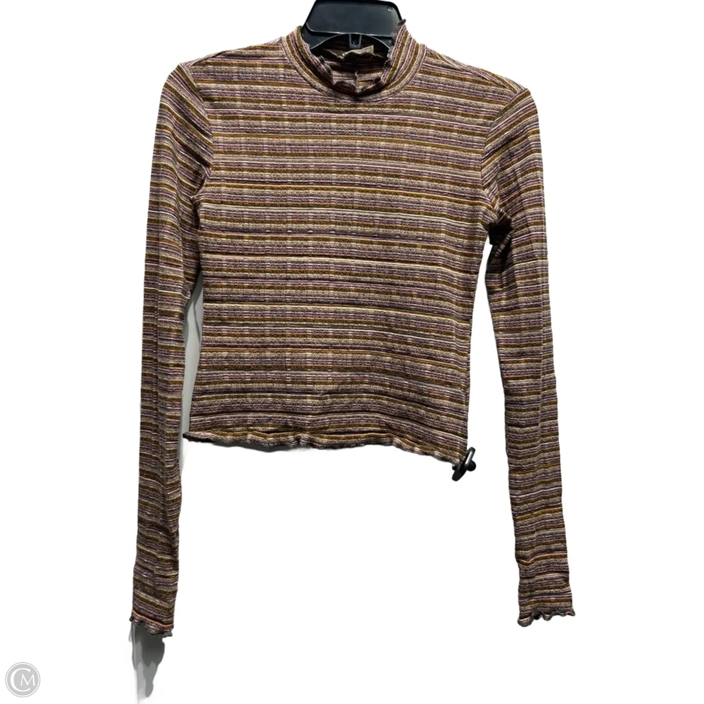 Top Long Sleeve By Free People In Blue & Orange, Size: Xs