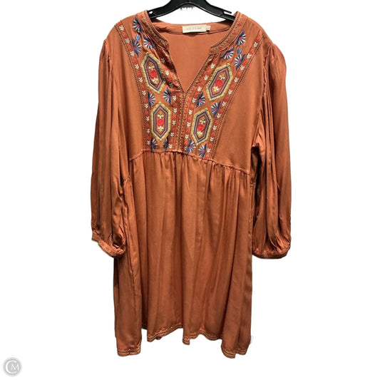 Dress Casual Short By Solitaire In Orange, Size: Xl