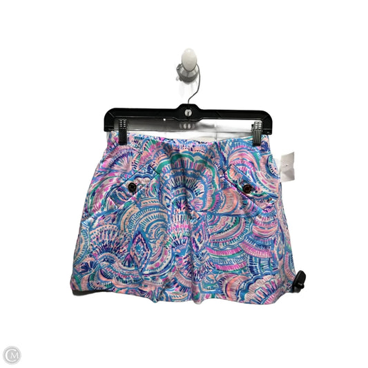 Skort Designer By Lilly Pulitzer In Blue & Pink, Size: Xs