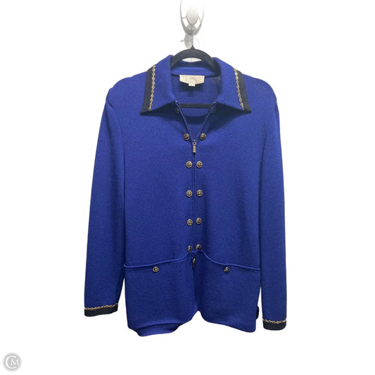 Blazer Luxury Designer By St John Collection In Blue, Size: 8
