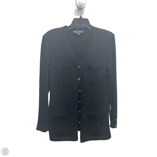 Blazer Luxury Designer By St John Collection In Black, Size: 8
