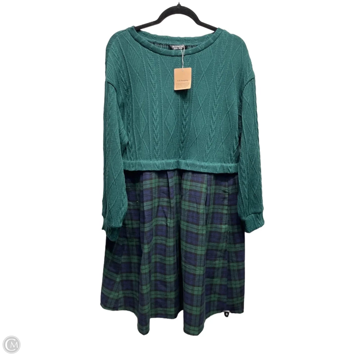 Dress Sweater By Bloomchic In Green, Size: Xl