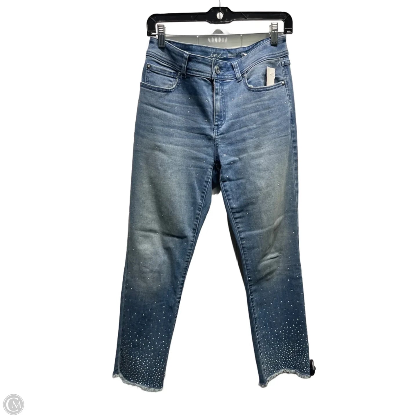 Jeans Straight By Inc In Blue Denim, Size: 6