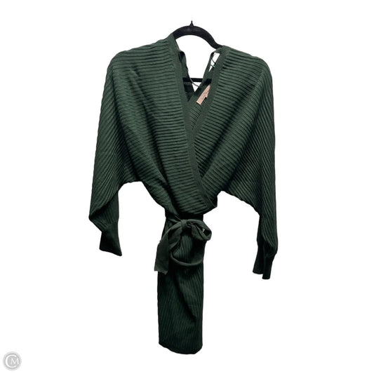 Dress Sweater By Love Tree In Green, Size: M