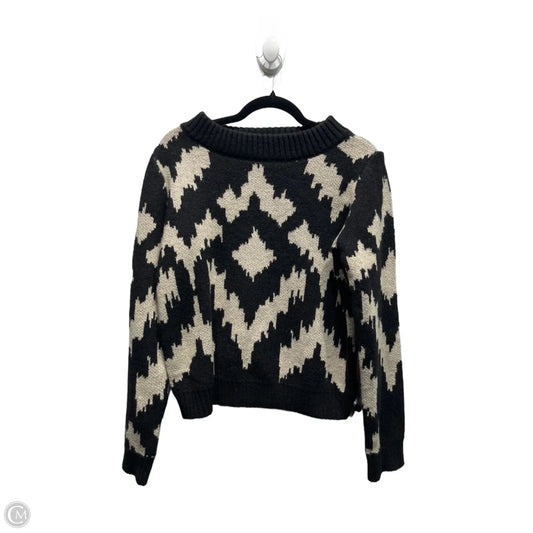 Sweater By A Love Story In Black & Cream, Size: S