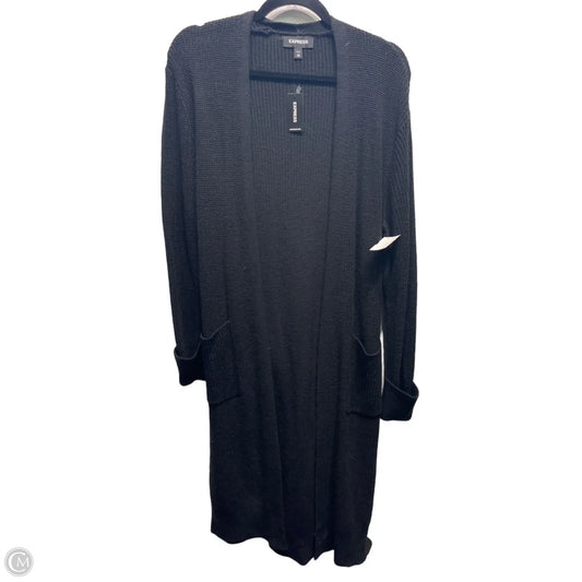 Sweater Cardigan By Express In Black, Size: Xxs