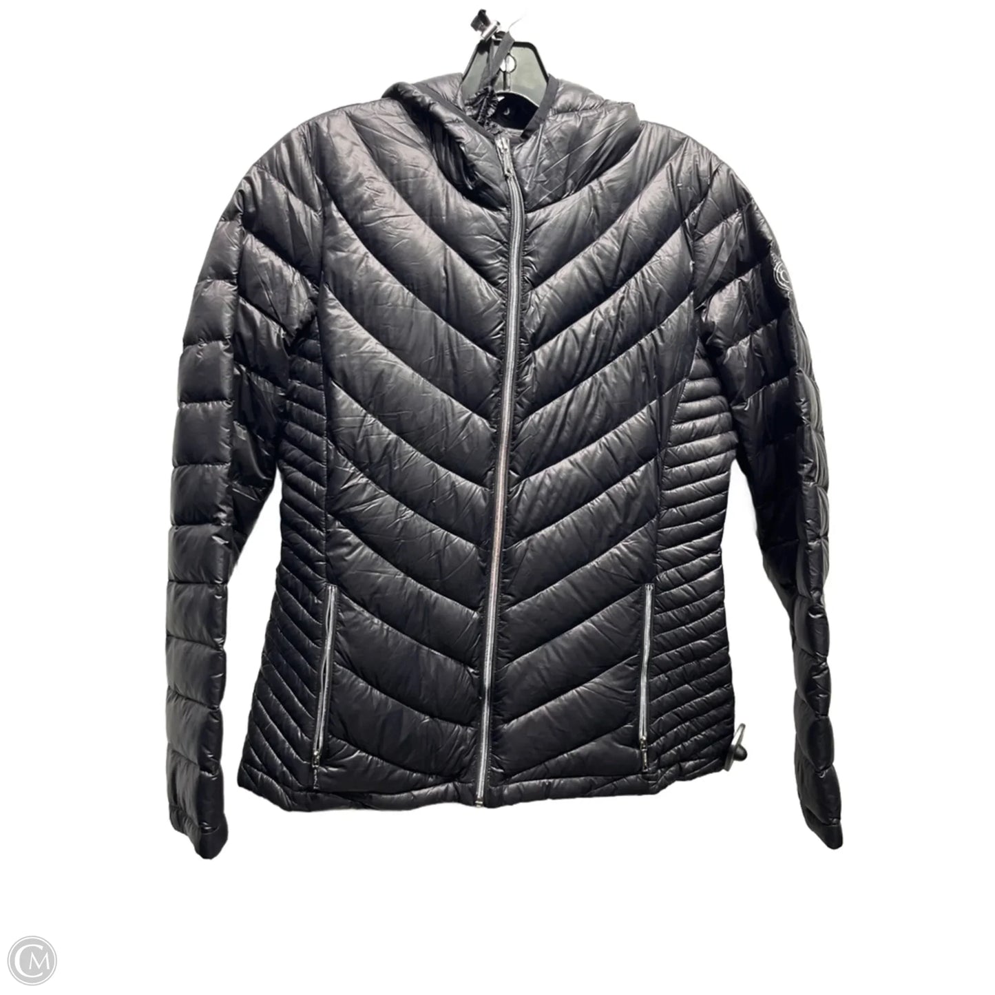 Jacket Puffer & Quilted By Calvin Klein In Black, Size: M