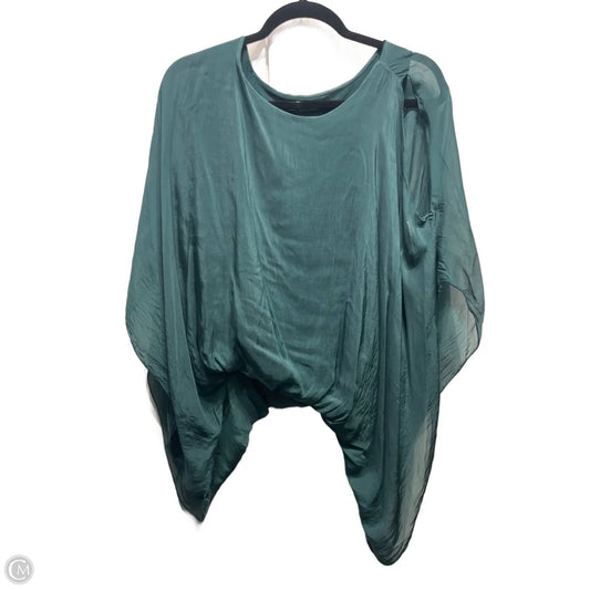 Blouse Short Sleeve By M Made In Italy In Green, Size: Osfm