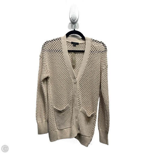 Sweater Cardigan By J. Crew In Cream, Size: M